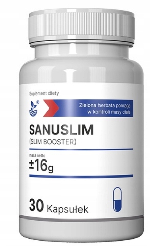 SANUSLIM Spalacz tłuszczu utrata wagi Wspomaganie trawienia 30 kaps +GRATIS