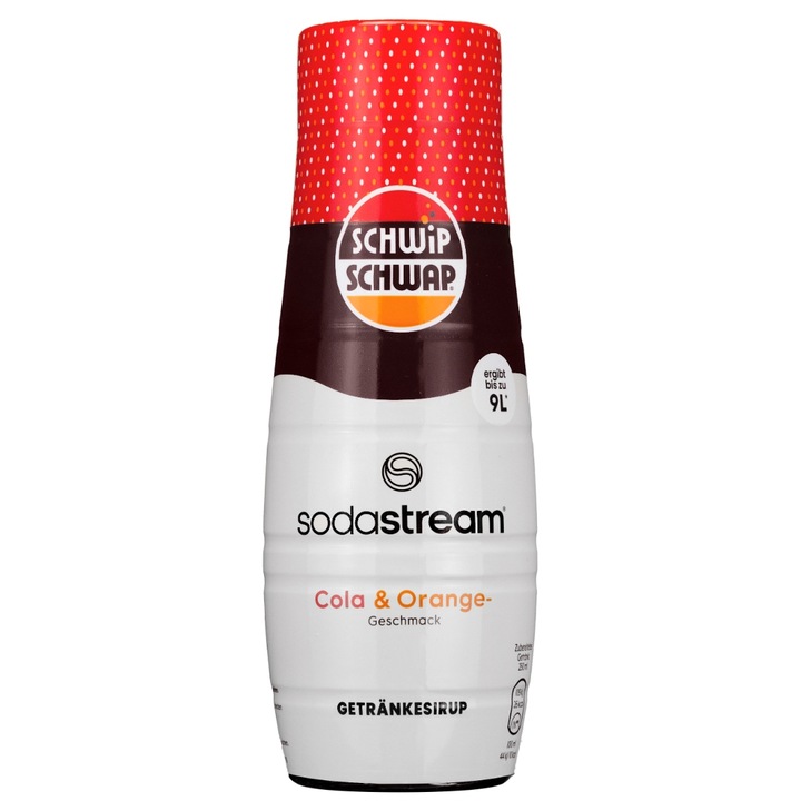2X SYROP SODASTREAM SCHWIP SCHWAP COLA ORANGE ZERO