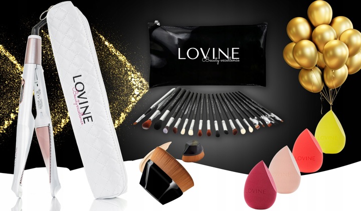 PROSTOWNICA LOKÓWKA DO WŁOSÓW 2w1ceramiczna LOVINE