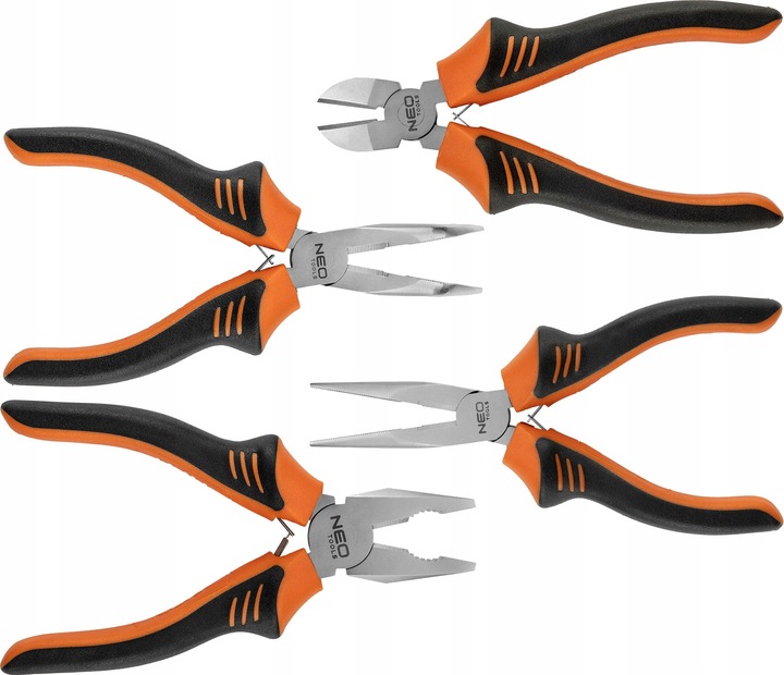 NEO KOMPLET ZESTAW SZCZYPIEC UNIWERSALNYCH SZCZYPCE 160 MM 4 SZTUKI DIN