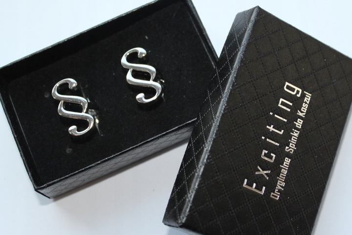 Spinki do mankietów EXC PARAGRAF Prezent dla Radcy Prawnika w pudełku