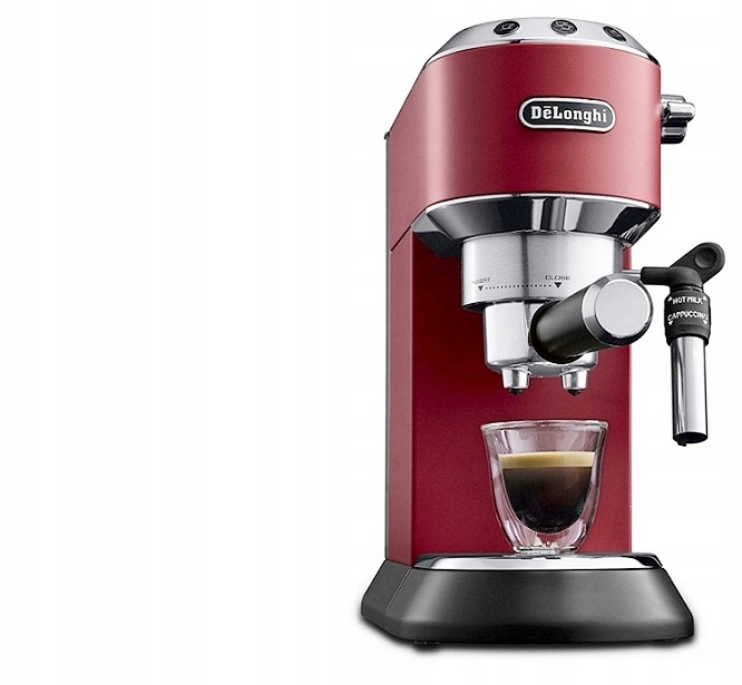 Ciśnieniowy Ekspres kolbowy do kawy spieniacz SLIM DeLonghi EC685.R (NK)