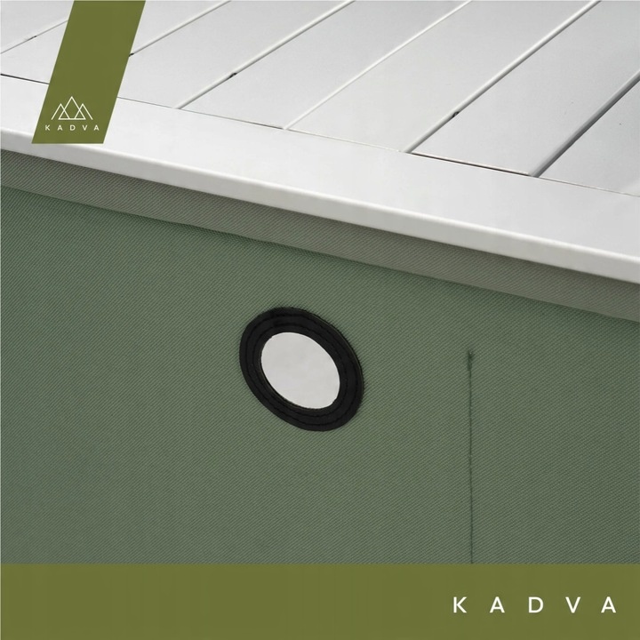 Szafka turystyczna kuchenna KADVA CAMPcook 221 zielony OS Aluminiowy Blat