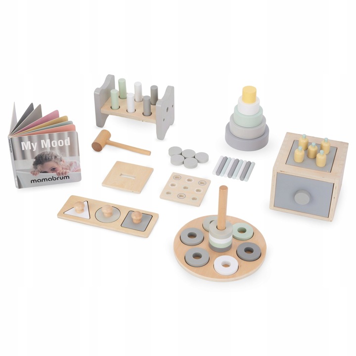 Pudełko Edukacyjne Montessori dla małych dzieci 6 zabawek Zabawa Edukacja