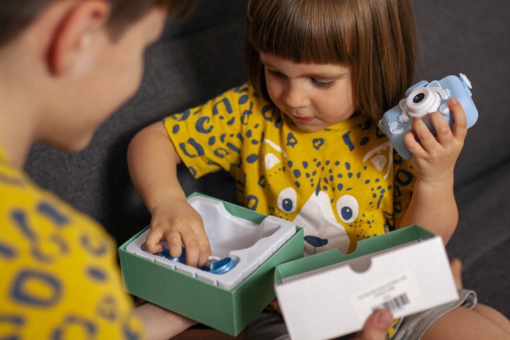 Niebieski Aparat cyfrowy EXTRALINK H27 Single