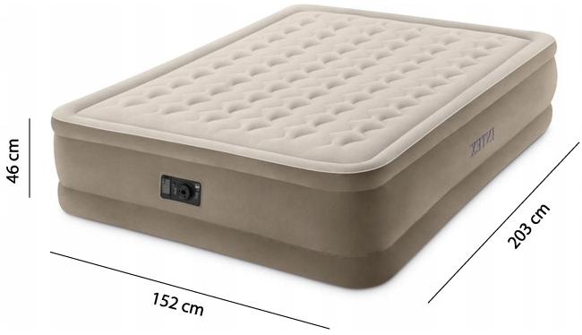 Materac dmuchany dwuosobowy łóżko do spania Intex 64428 z pompką