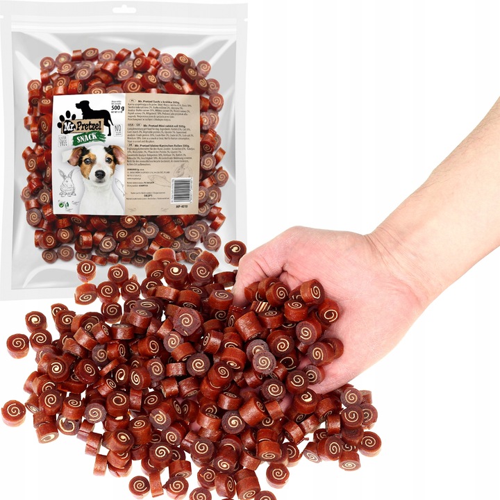 Przysmak, przekąska dla psa Sushi z Królika i Dorsza (95%) Mr.Pretzel 500g