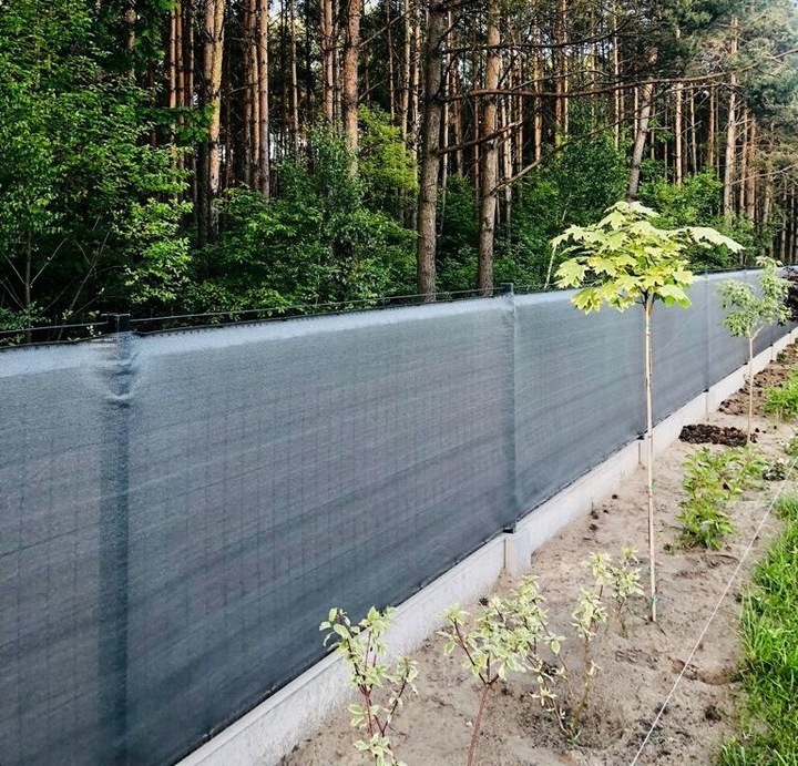 SIATKA CIENIUJĄCA 62% MATA OSŁONOWA MASKUJĄCA NA PŁOT OGRODZENIE 1x50m UV
