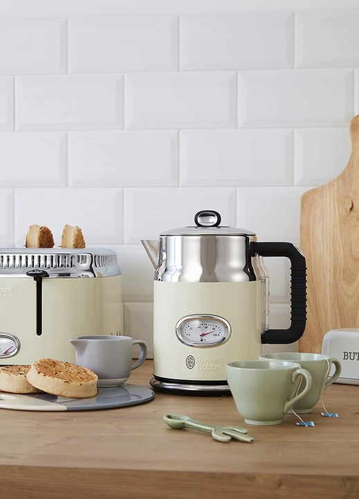 Czajnik elektryczny Russell Hobbs 21672-70 2400 W 1,7 l beżowy/brązowy