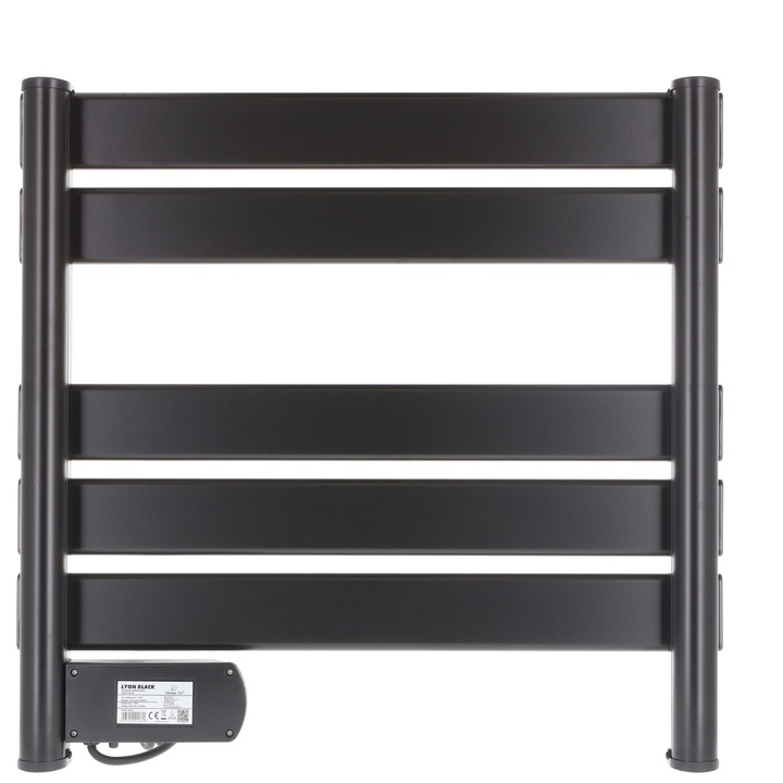 MAŁY GRZEJNIK ŁAZIENKOWY ELEKTRYCZNY drabinka suszarka timer CZARNY 150W