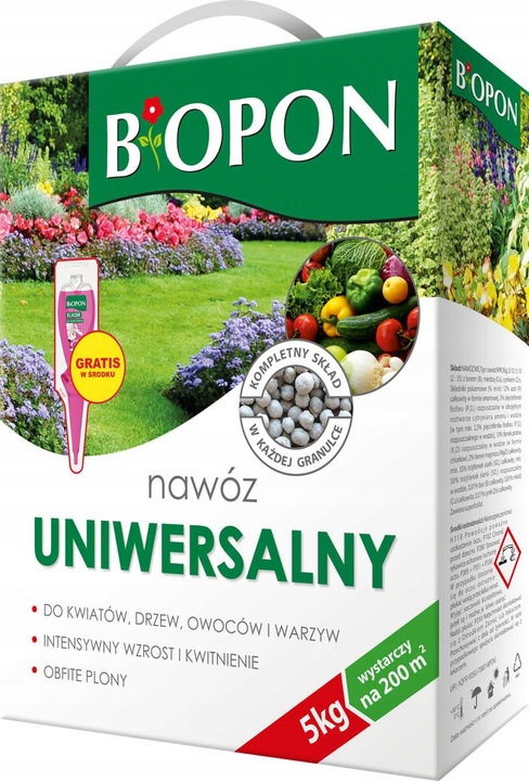 Biopon nawóz uniwersalny granulat 5kg