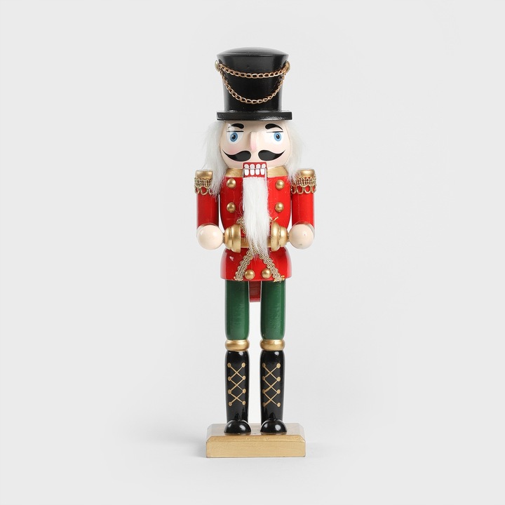 Figurka dekoracja świąteczna NUTCRACKER dziadek do orzechów 30 cm HOMLA