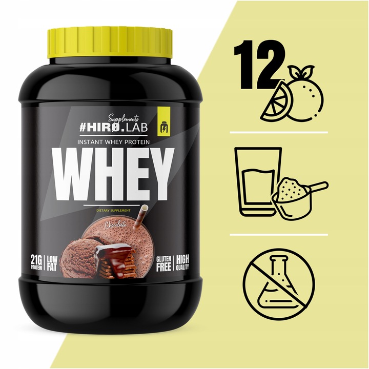 Białko koncentrat serwatkowe WPC 2000 g Instant Whey Protein CZEKOLADA hiro