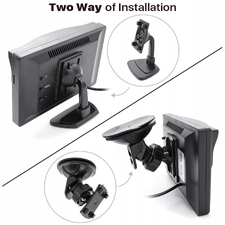 Monitor 5' AHD/CVBS 2 wejscia ekran HD IPS