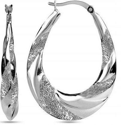 Srebrne kolczyki angielskie koła rodowane srebro próba 925 oryginalne