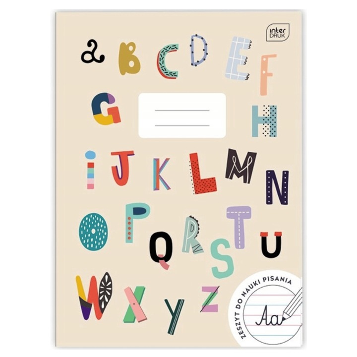 5x Zeszyt KOLOROWA 3 LINIA = A4 /32k | Miękka okładka InterDruk