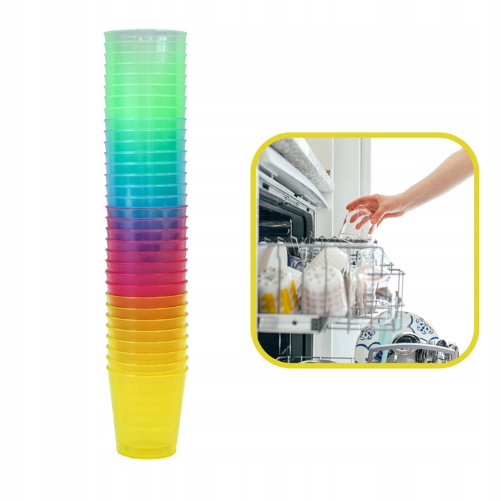 Plastikowe kieliszki do shotów wódki 20 szt 30ml