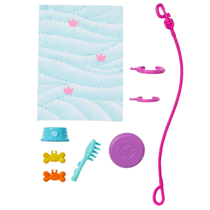 Barbie Lalka i piesek na wózku Zestaw HTK37