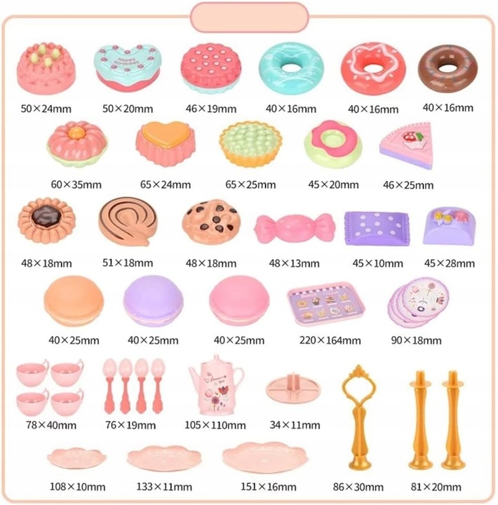 SERWIS KAWOWY ZESTAW do herbaty dla dzieci w walizce czajnik łyżki 40el