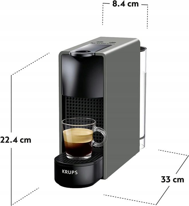 NESPRESSO Ekspres Kapsułkowy KRUPS Essenza Mini XN110BRD 19 BAR