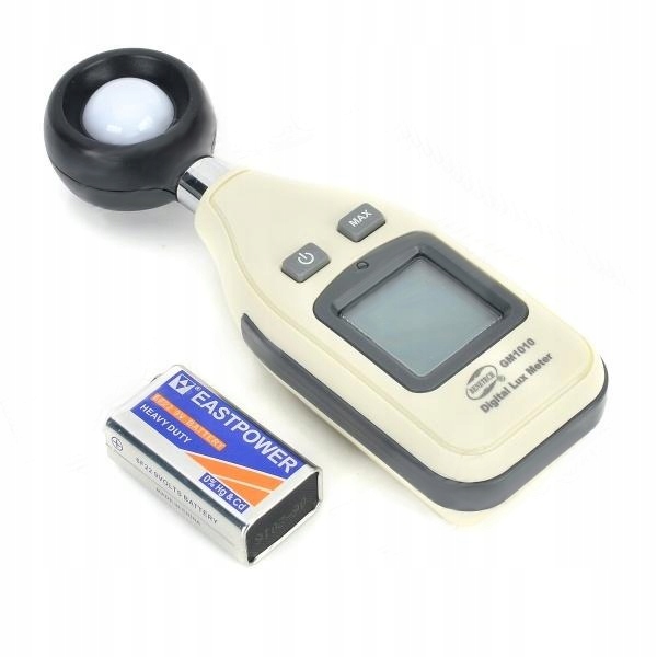 LUKSOMIERZ LUXOMETR MIERNIK NATĘŻENIA ŚWIATŁA OŚWIETLENIA ŚWIATŁOMIERZ LCD