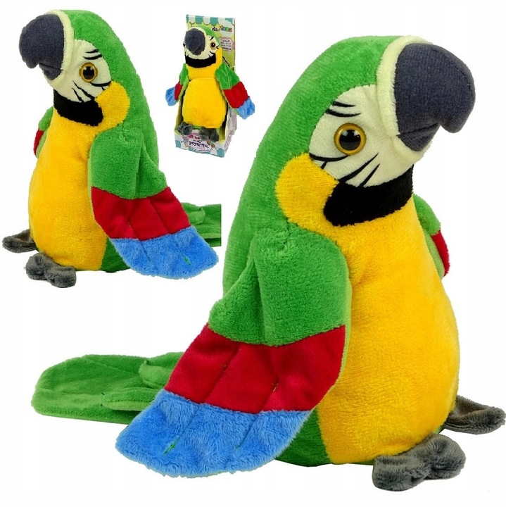 Papuga powtarzająca interaktywna powtarza GADAJĄCA