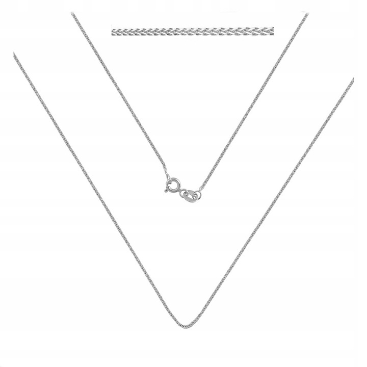Łańcuszek Srebro pr. 925 Elegancki Damski Rodowany Spiga | 55 cm x 1,2 mm