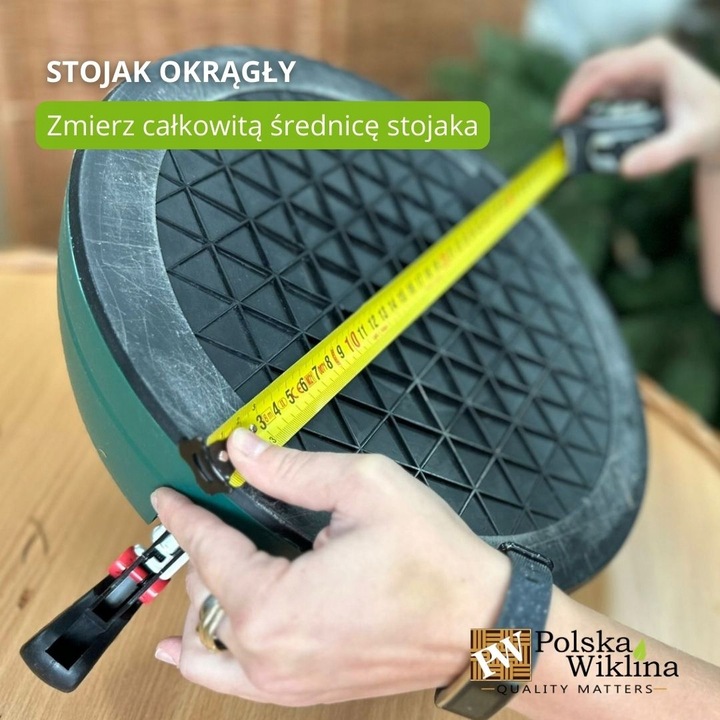 OSŁONA NA STOJAK POD CHOINKĘ WIKLINOWA Ø 45CM NATURALNA