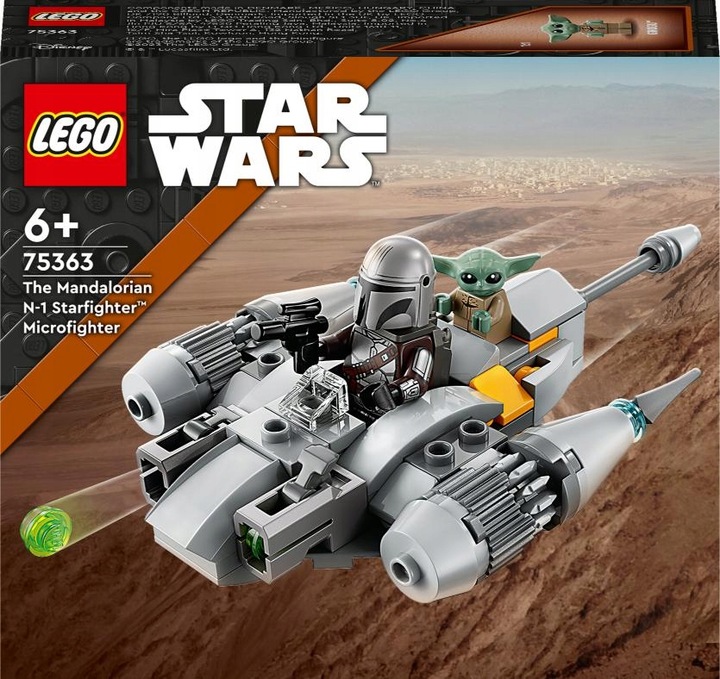 LEGO Star Wars Myśliwiec N-1 Mandalorianina w mikroskali klocki 75363 Grogu
