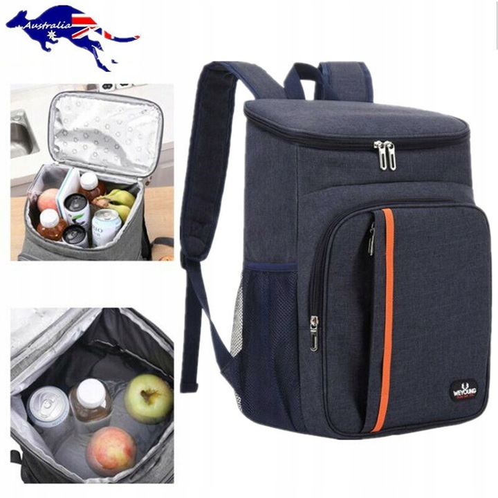 DUŻA POJEMNOŚĆ 18L IZOLACJA PIKNIK PLECAK TORBA DO PRZECHOWYWANIA ŻYWNOŚCI