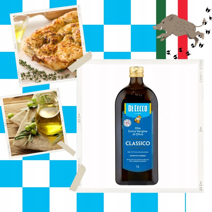 Oliwa z oliwek Włoska De Cecco OLIO EXTRA VERGINE D'OLIVA CLASSICO 1000 ML