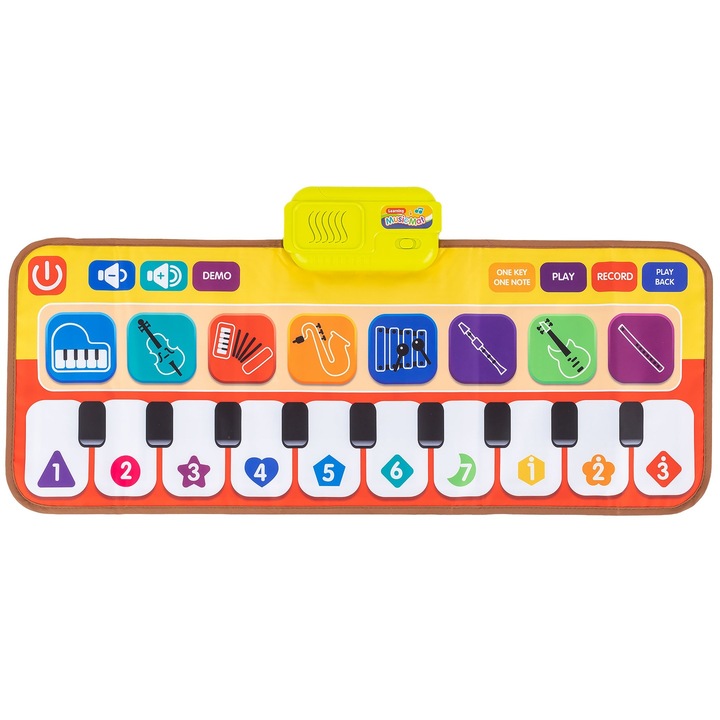 MUZYCZNA MATA D TAŃCZENIA INTERAKTYWNA GRAJĄCA PIANINO DŹWIĘKI INSTRUMENTY