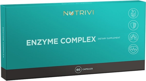 NUTRIVI Enzyme Complex bromelina papaina enzymy roślinne 60 kaps.