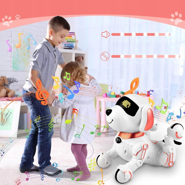 INTERAKTYWNY ZDALNIE STEROWANY EDUKACYJNY ROBO PIES PIESEK TAŃCZY CHODZI