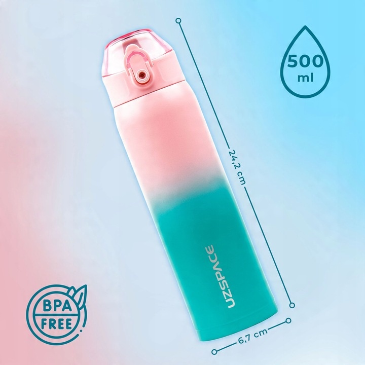 KUBEK TERMICZNY TERMOS na kawę z ustnikiem 500ml Butelka próżniowa