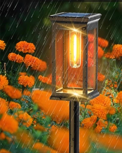 6x Lampa ogrodowa SOLARNA LED wbijana Latarnia Żarówka Filament 3000K SMD