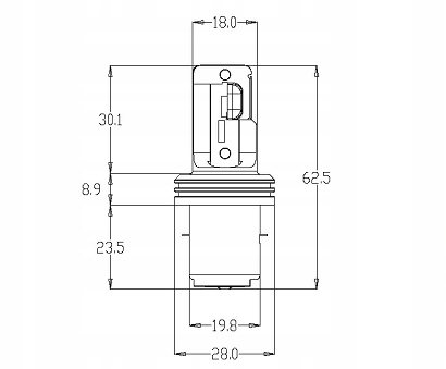 Żarówka LED BA20D 35W 12V Junak Zipp Romet skuter