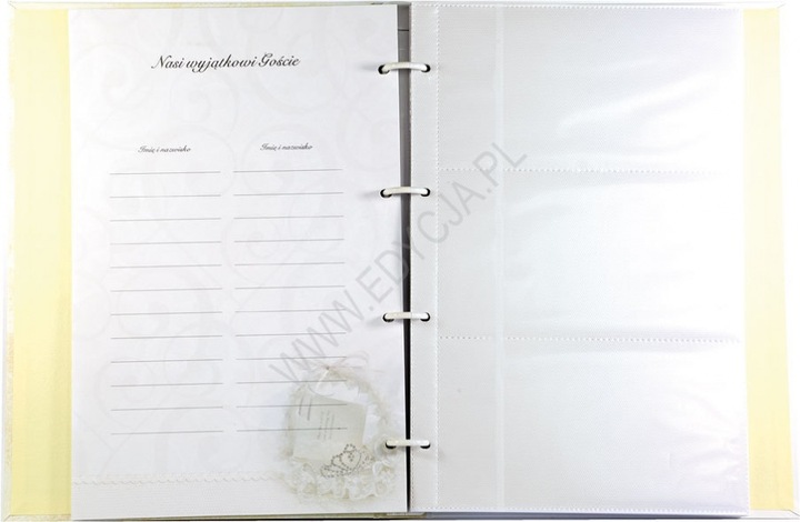 Ślubne Wspomnienia album zdjęcia+wpis duże pudełko