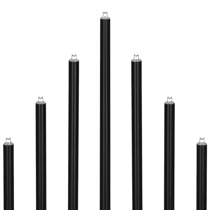 ŚWIECZNIK ADWENTOWY ŚWIECE ŚWIECZKI LAMPKI ŚWIĄTECZNY NA OKNO 9 led CZARNY