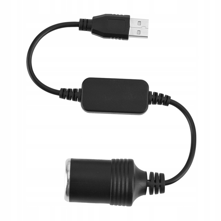 ADAPTER KONWERTER USB GNIAZDO ZAPALNICZKI 12V