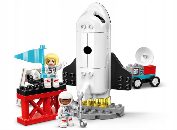 KLOCKI LEGO DUPLO LOT PROMEM RAKIETĄ W KOSMOS PREZENT DLA 2,3,4,5 LATKA