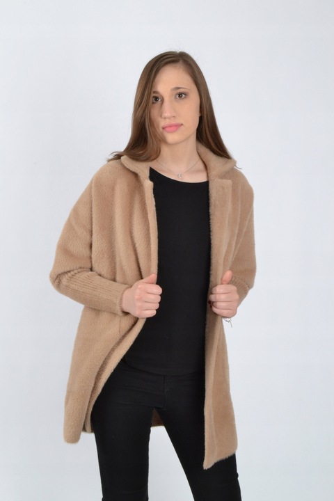 Płaszczyk ALPAKA oversize size plus DUŻY ROZMIAR