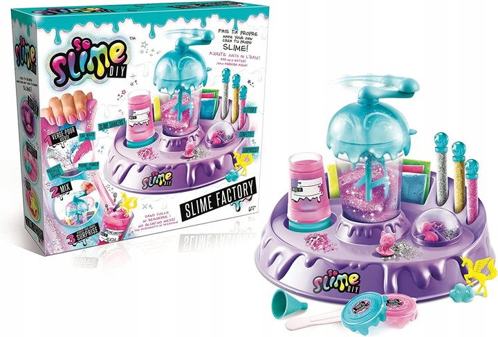 FABRYKA SO SLIME DIY DUŻY ZESTAW MIKSER DO ROBIENIA GLUTÓW DZIECI SLIMÓW