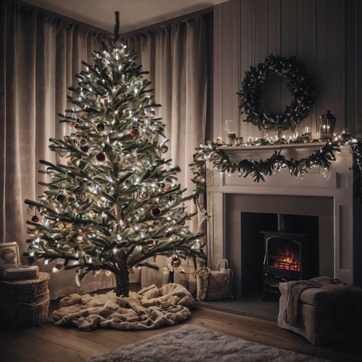 Lampki Świąteczne Światełka Choinkowe LED Zimne Zewnętrzne Flash 1000 Sztuk