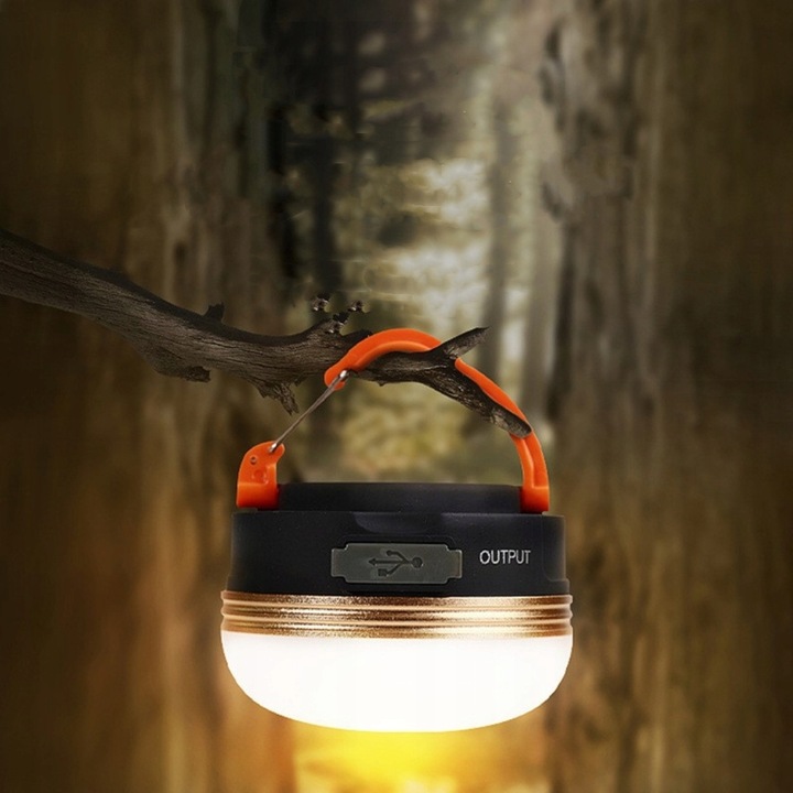 LAMPA TURYSTYCZNA LATARKA KEMPINGOWA LED POWERBANK LED LAMPA NAMIOTU