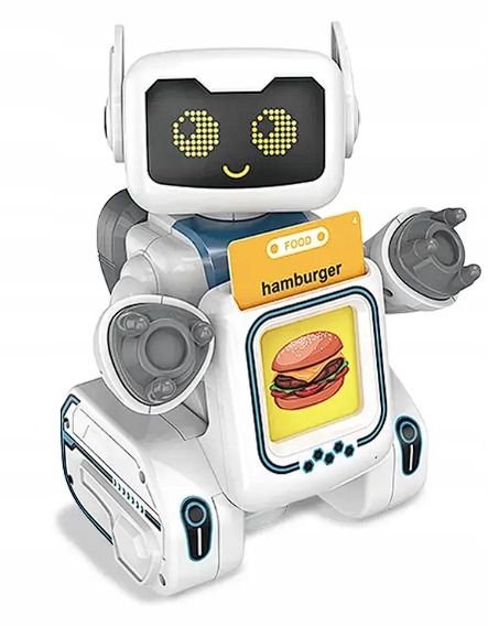 Interaktywny Robot z Fiszkami do Nauki Zdalnie Sterowany Pilotem Gra Chodzi