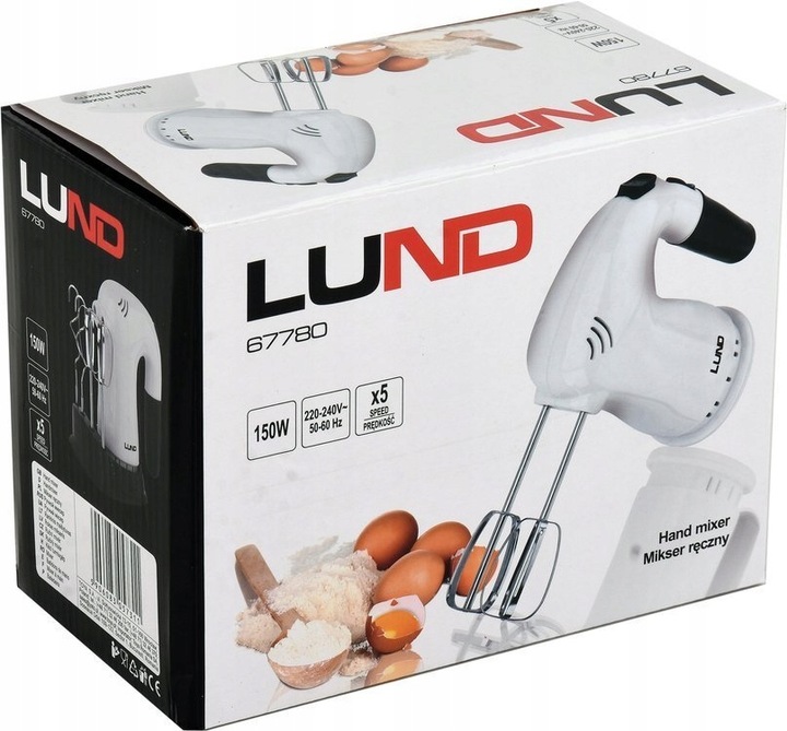 LUND 67780 MIKSER RĘCZNY 150-200W Z PODSTAWKĄ