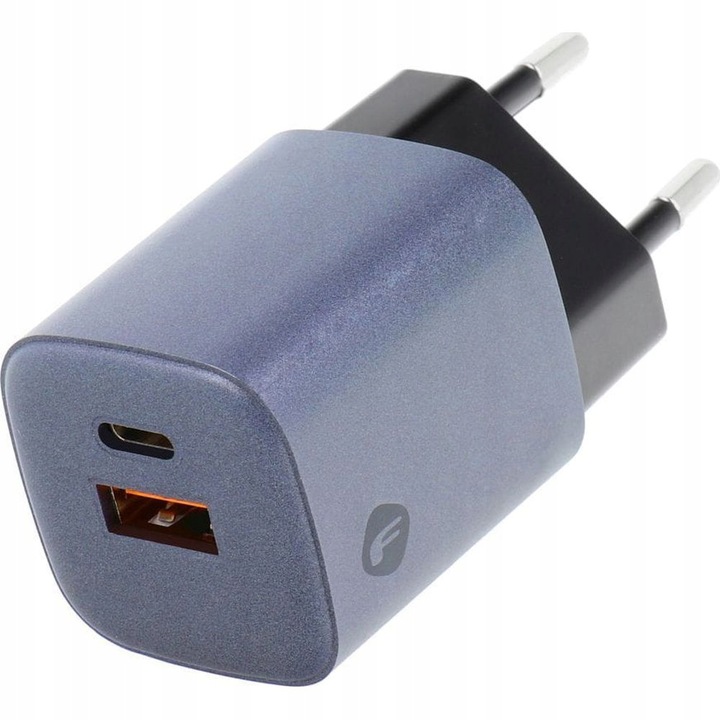 Szybka ładowarka sieciowa USB-C USB-A QC PD 33W Forcell kostka do ładowania
