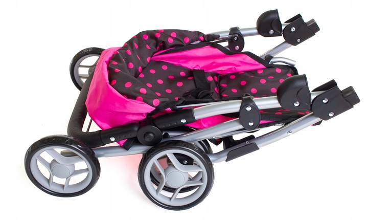 WÓZEK DLA LALEK spacerowy duża spacerówka TORBA PRZEWIJAK regulowana rączka