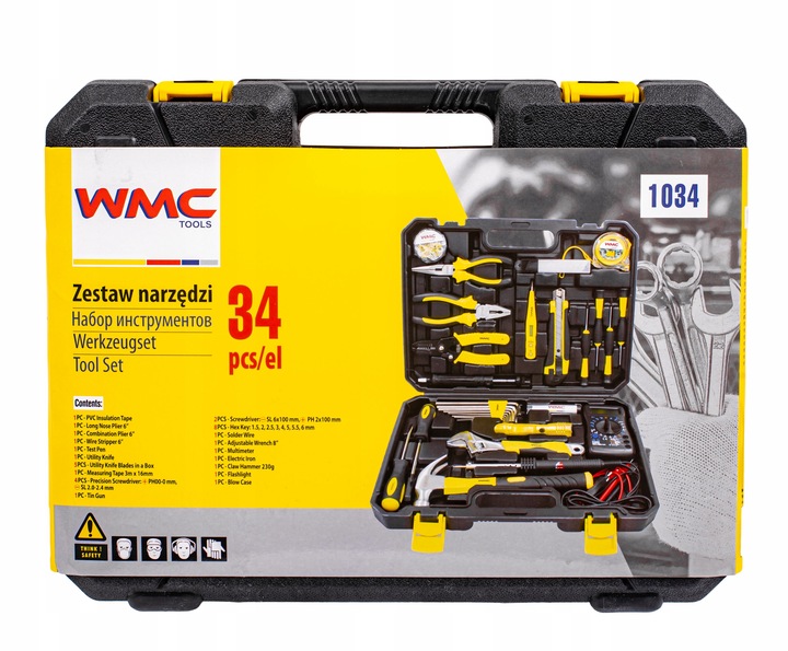 ZESTAW NARZĘDZI DLA ELEKTRYKA KLUCZ MIERNIK PRĄDU